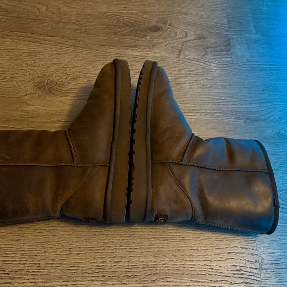 UGG Chocolate Brown Mid-Calf Sheepskin Boots - Picture 8 of 11